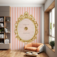 Press for Champagne Stripes Mural by HappyWall