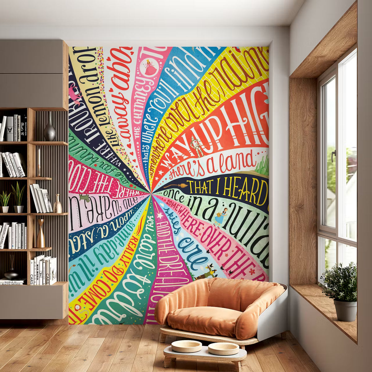 Over the Rainbow Mural by HappyWall