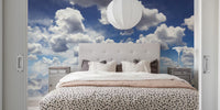 Clouds Over Water Mural by HappyWall