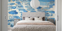Coastal Blue Vacation Mural  by HappyWall
