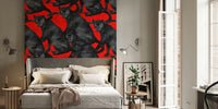 Panther on Fire Mural by HappyWall