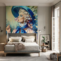 Rococo Revival Pompadour Mural by HappyWall