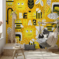 Bee Ha-bee Mural by HappyWall