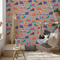 Skates Mural Wallpaper by HappyWall