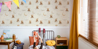 Dreamy Bear Cloudscape Mural by HappyWall