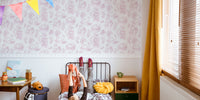 Chonky Cats Toile de Jouy Mural by HappyWall
