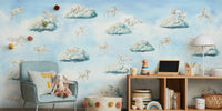 Counting Sheeps Mural by HappyWall