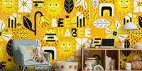 Bee Ha-bee Mural by HappyWall