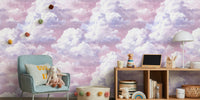 Ethereal Cloud Dancer Mural by HappyWall