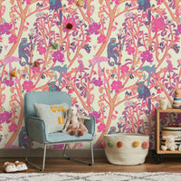Capuchin Monkeys Mural by HappyWall