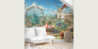 Jurassic Fairground Adventure Mural by HappyWall