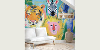 Arty Jungle Animals by HappyWall