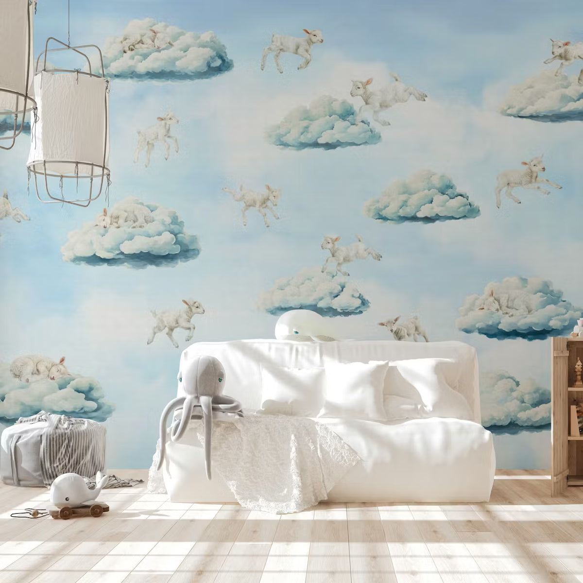 Counting Sheeps Mural by HappyWall