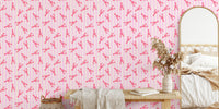Pink Lobster Delight Mural by HappyWall