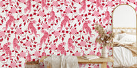 Vintage Chinese Tigers Florals Chinoiserie Mural by HappyWall