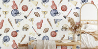 American Sports Mural by HappyWall