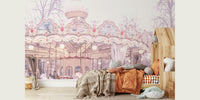 Paris Carousel V Mural by HappyWall