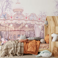Paris Carousel V Mural by HappyWall