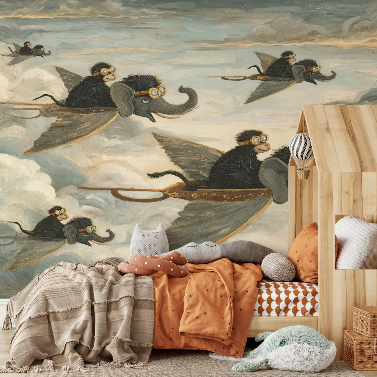 The Wild Flight Mural by HappyWall