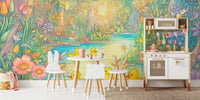 Toy Ducks Wallpaper Mural by HappyWall