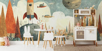 Cosmic Frontier Mural by HappyWall