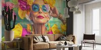 Ageless Confidence Style Icon Portrait Mural by HappyWall