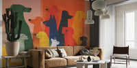 Canine Journey Mural by HappyWall
