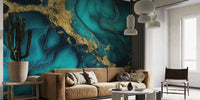 Fancy Faux Marble  Mural by HappyWall