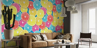 Citrus Fruit Slices Mural by HappyWall