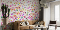 Watercolor Butterflies Degrade Mural by HappyWall