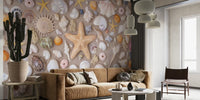 Beachside Treasures Mural by HappyWall