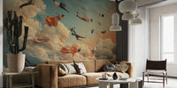 Free Falling Mural by HappyWall