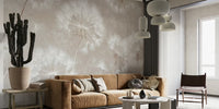 Delicate Dandelion Pattern Mural by HappyWall