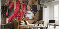 Spicy Kitchen Mural by HappyWall