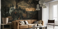 Gold Digger Train Mural by HappyWall