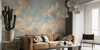 Bricks Wall Classic Painting Clouds Mural by HappyWall