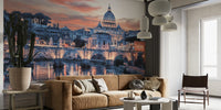 Pink Rome Mural by HappyWall