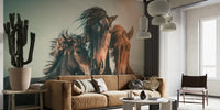 Horse Gang Mural by HappyWall