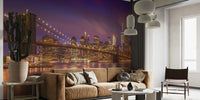 New York City Sunset Mural by HappyWall