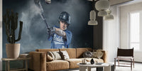 Baseball Hit Mural by HappyWall