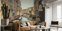 Morning In Venice City Mural by HappyWall