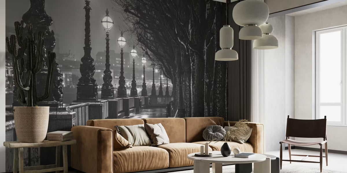 Thames Serenity Mural by HappyWall