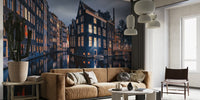 Amsterdam By Night Mural by HappyWall