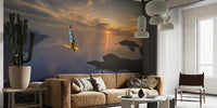 Free falling with Guillaume Galvani Mural by HappyWall