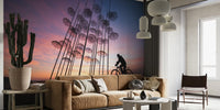 Umbrellas Mural by HappyWall