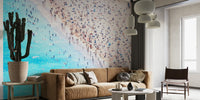 San Sebastian Beach Mural by HappyWall