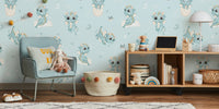 Baby Dragon Mural by HappyWall