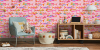 King And Queen Fish Whimsical Pond Mural by HappyWall