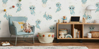 Baby Dragon Mural by HappyWall