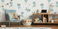 Baby Dragon Mural by HappyWall